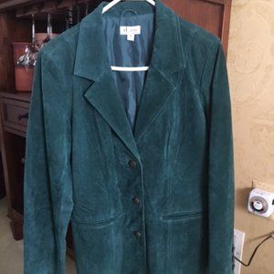 Faux Suede Blazer